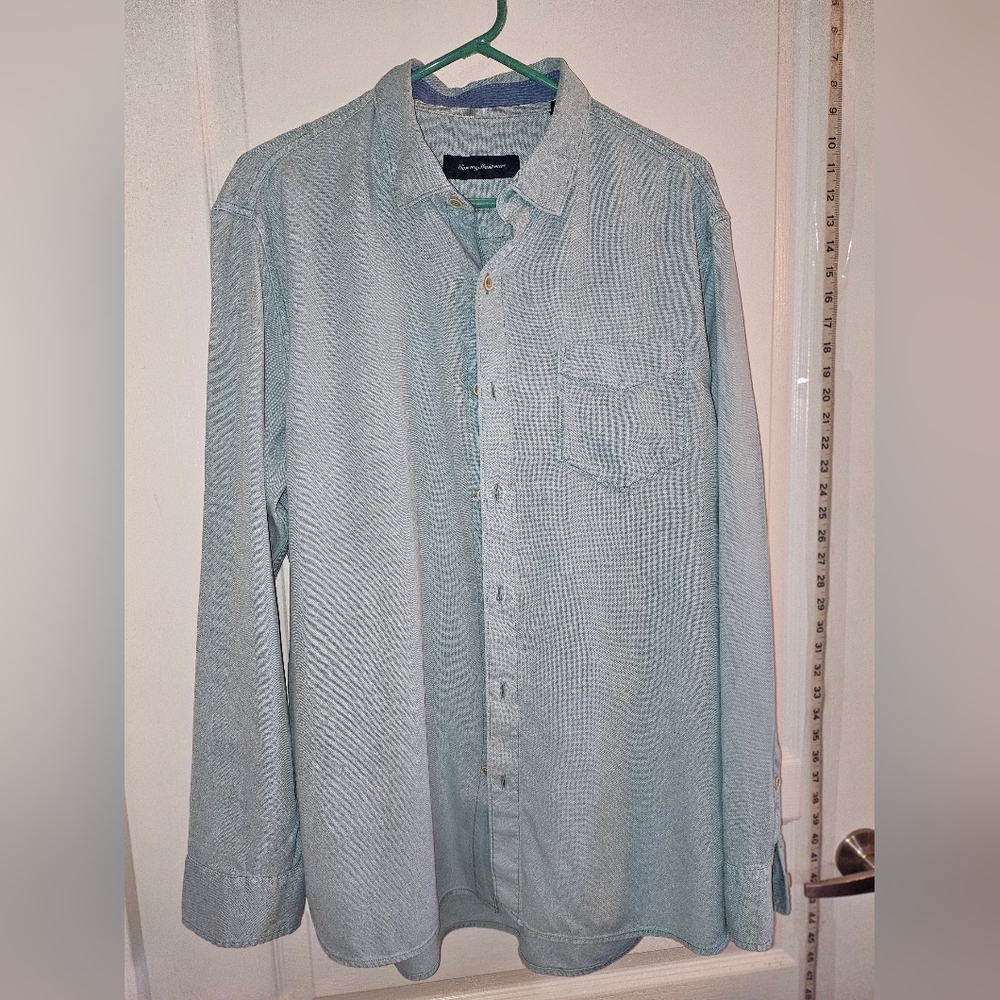 Tommy Bahama Sky Blue Casual Shirt - Picture 2 of 9